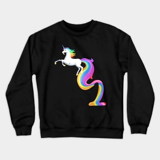 Unicorn For Baby's 2nd Birthday Year Two Crewneck Sweatshirt